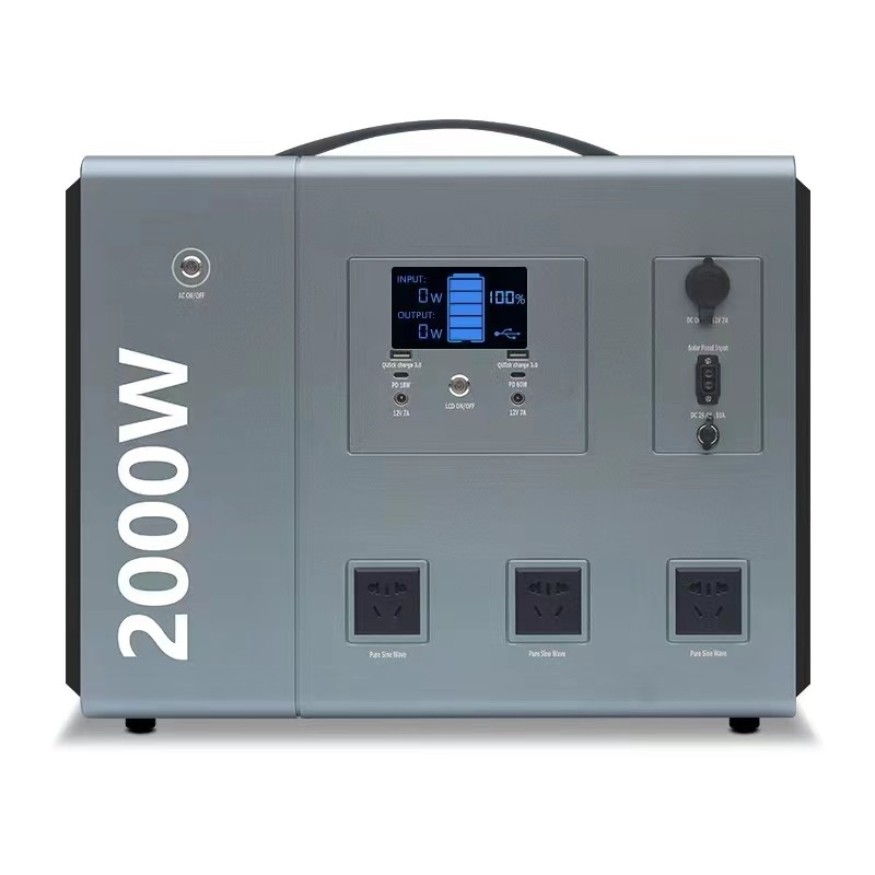 리튬 전지 2000W 2668Wh에서 건축되는 순수한 사인 파동 휴대용 전력 공급